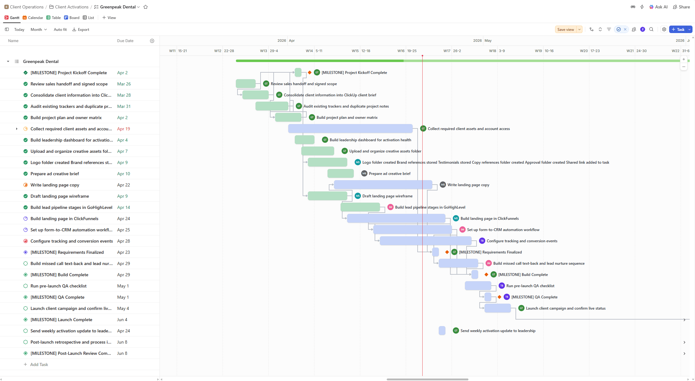 ClickUp Project Management Setup screenshot 3