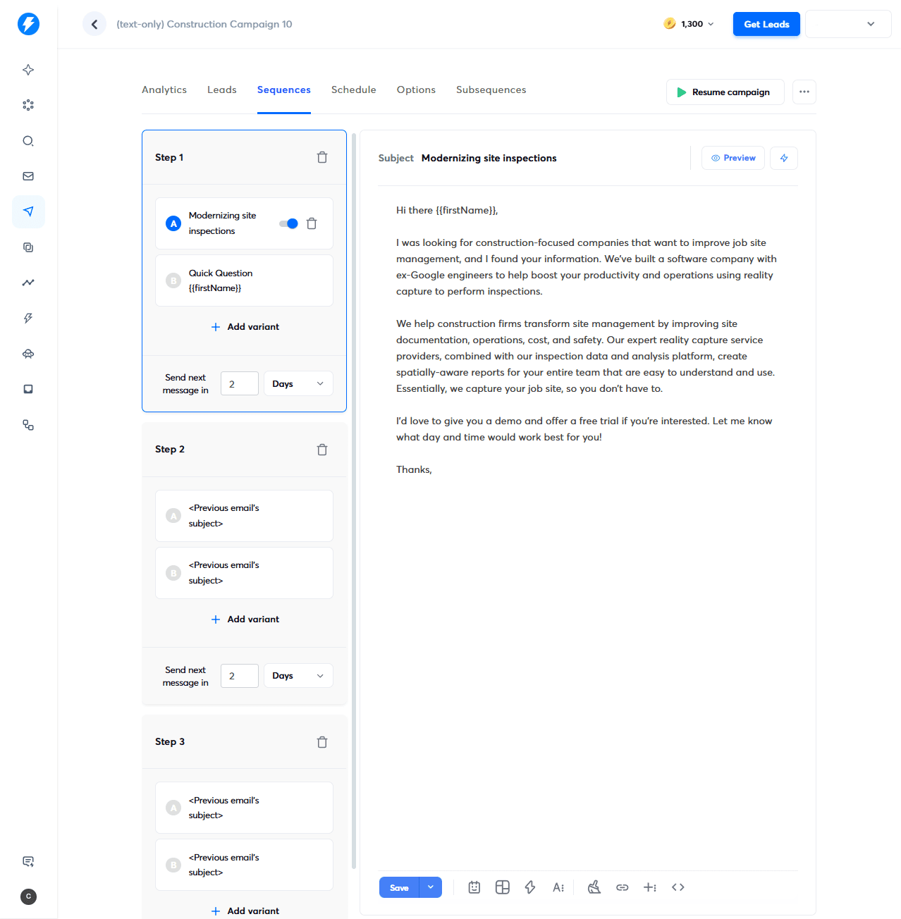Email Marketing & Outbound Campaigns screenshot 1