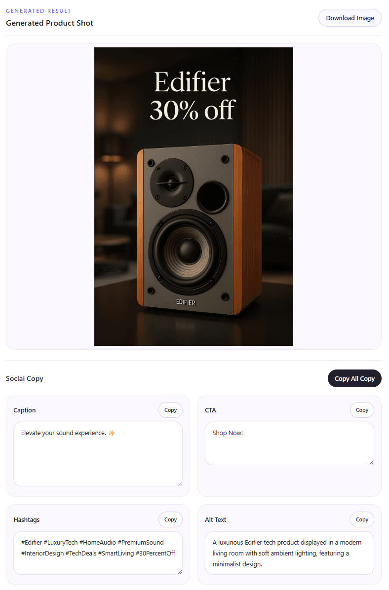 AI Social Post Generator with n8n screenshot 3